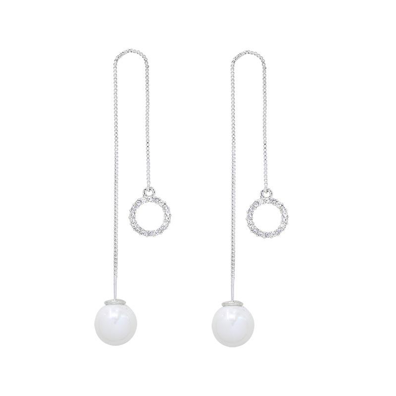 1 пара 3 стилей Кристалл Длинная цепочка кисточкой мотаться резьба серьги для женщин