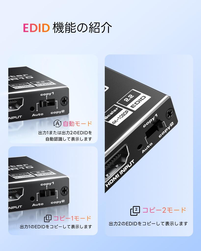 Алюминиевый HDMI-разветвитель Avedio Links 1 вход 2 выхода 4K HDMI-разветвитель, совместимый с 2 портами 1 вход 2 выхода 2 экрана одновременно