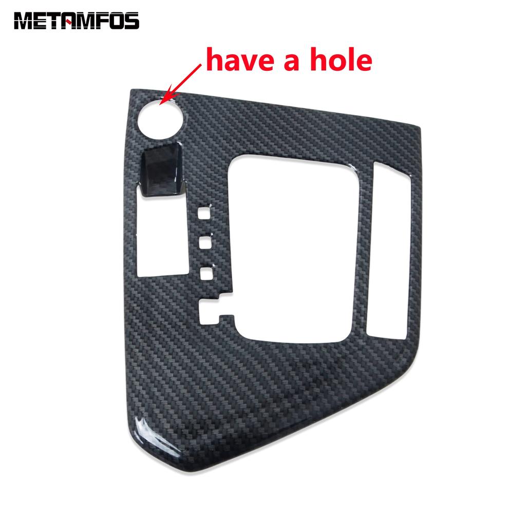 For Volkswagen VW Tiguan 2017-   Carbon Fiber Center Console Gear Shift Box Panel Cover Trim Interior Accessories