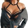Alluring Women Cage Bra Elastic Cage Bra Strappy Hollow Out Bra Bustier