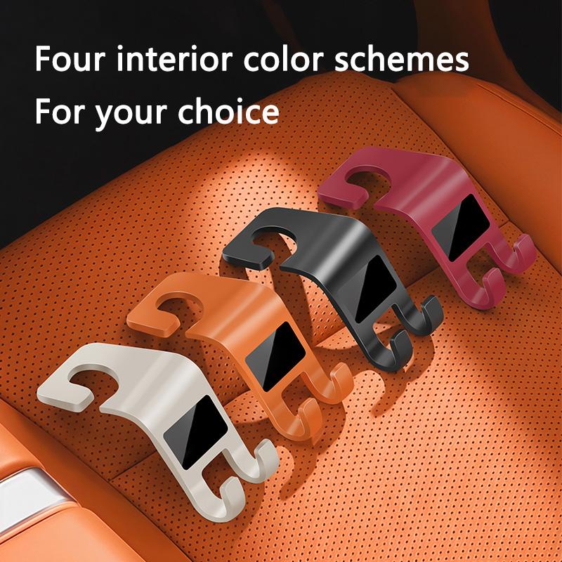 AHM2 Car Headrest Hook Foldable Seat Back Storage Hook Anti Slip For Honda Civic XR-V CR-Z CRV HRV City Accord Legend Jazz RR VTi Fit