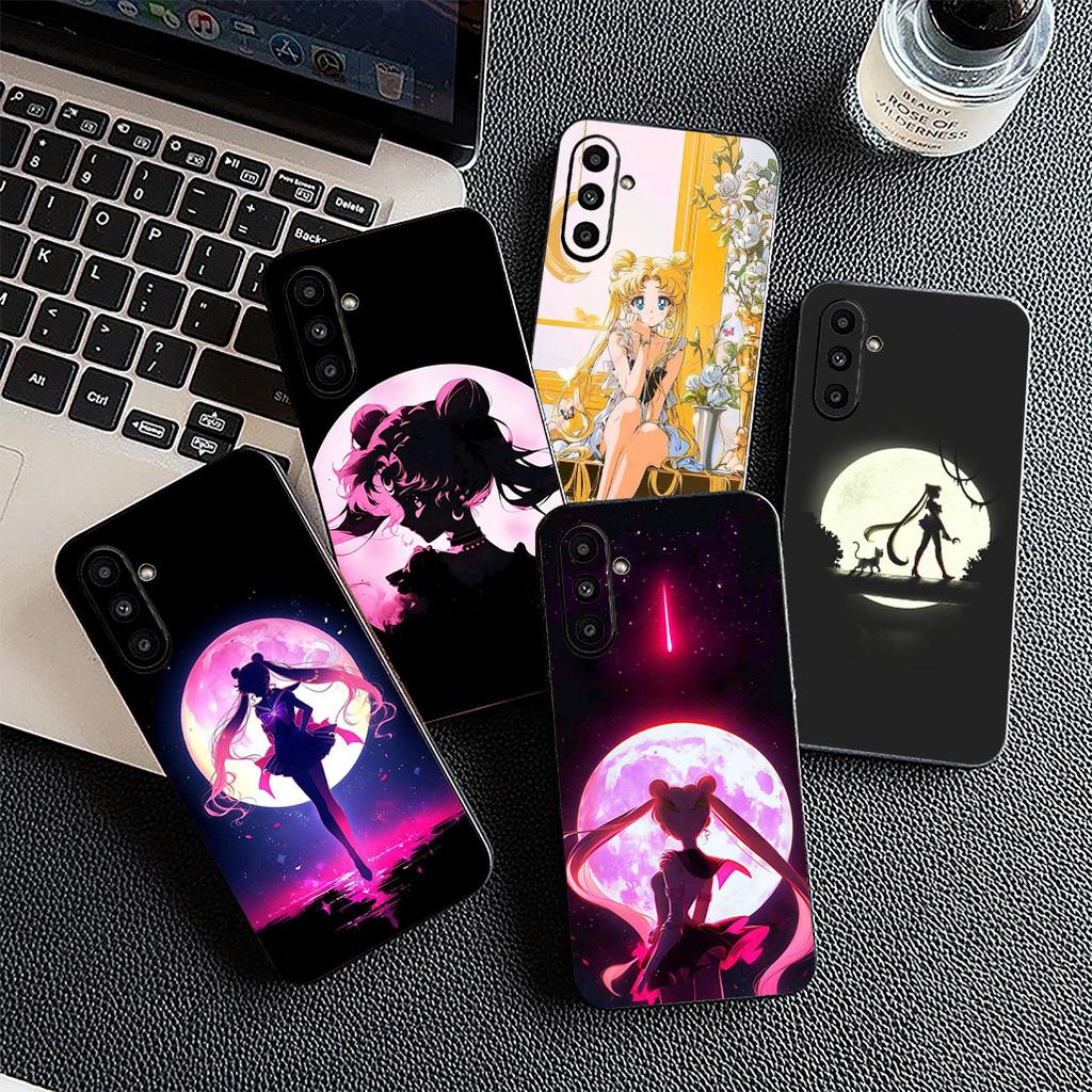Girl S-Sailors-Cartoon Moon Cover for Samsung Galaxy A36 A55 A26 A05 A06 A14 A50 A51 A53 A54 A12 A13 A23 A35 Coque Phone Case