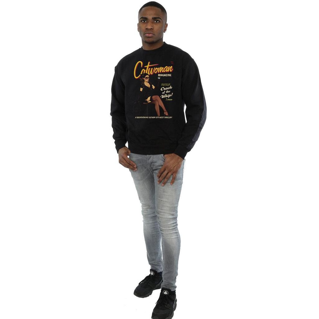 DC Comics Mens Catwoman Bombshell Cover Sweatshirt