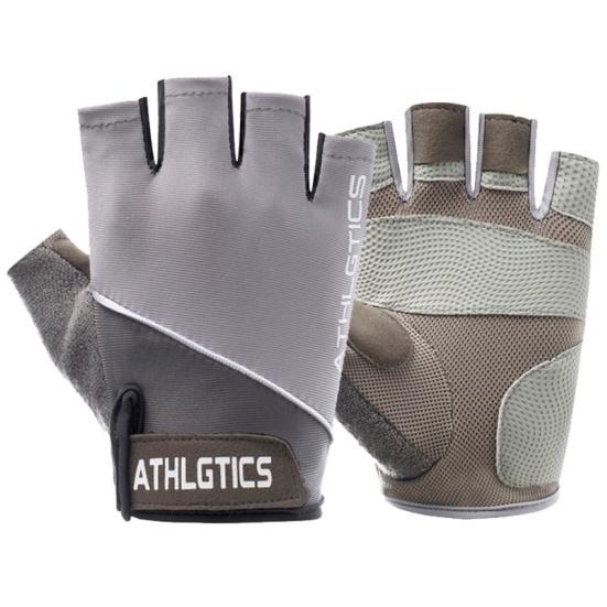 1 пара дышащих нескользящих перчаток без пальцев для езды, тренажерного зала, фитнеса для мужчин и женщин