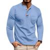 Мужская футболка хенли с длинным рукавом, футболка с круглым вырезом, топ с цветными блоками, футболка с дизайном цветных блоков для мужчин, базовая футболка