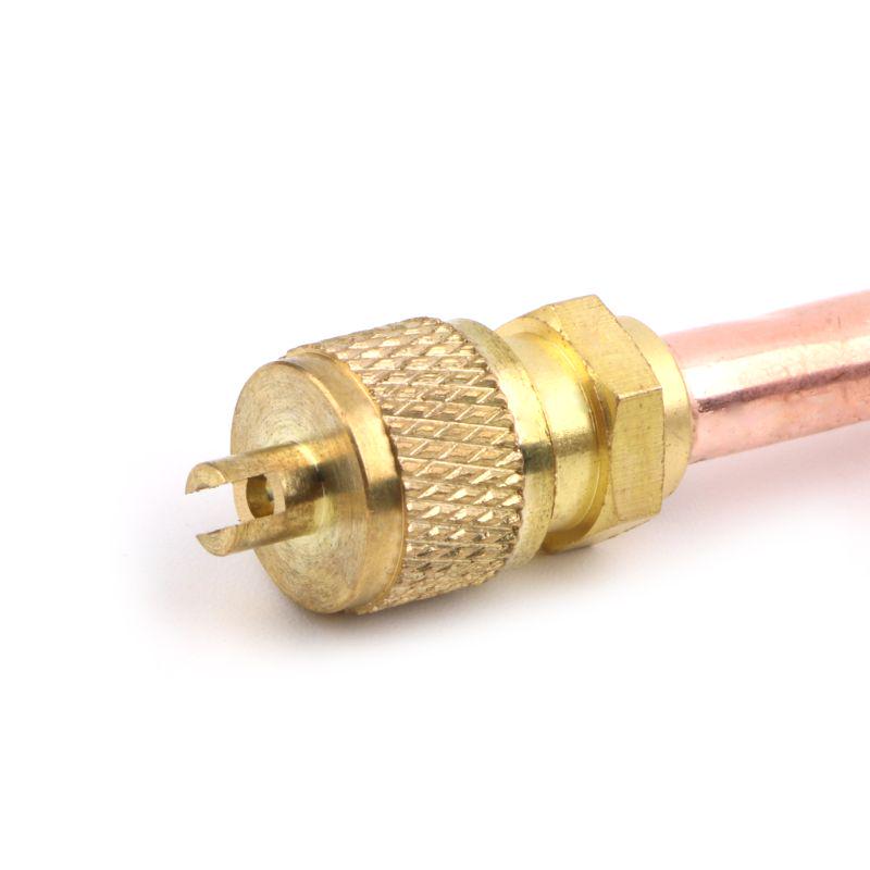 10 шт., клапаны доступа к охлаждению кондиционера, 6 мм наружный диаметр, медные трубки, наполнительные детали