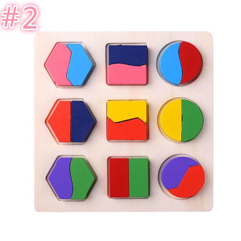 Деревянные геометрические фигуры Монтессори-головоломка Сортировка Математические кубики Обучающая образовательная игра для малышей