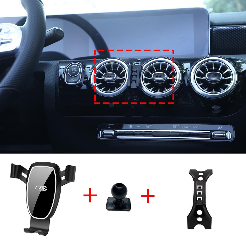 Car Mobile Phone Holder Accessories for Mercedes Benz A Class CLA A200 A180 W177 ~ GPS Bracket Navigation Stand Auto