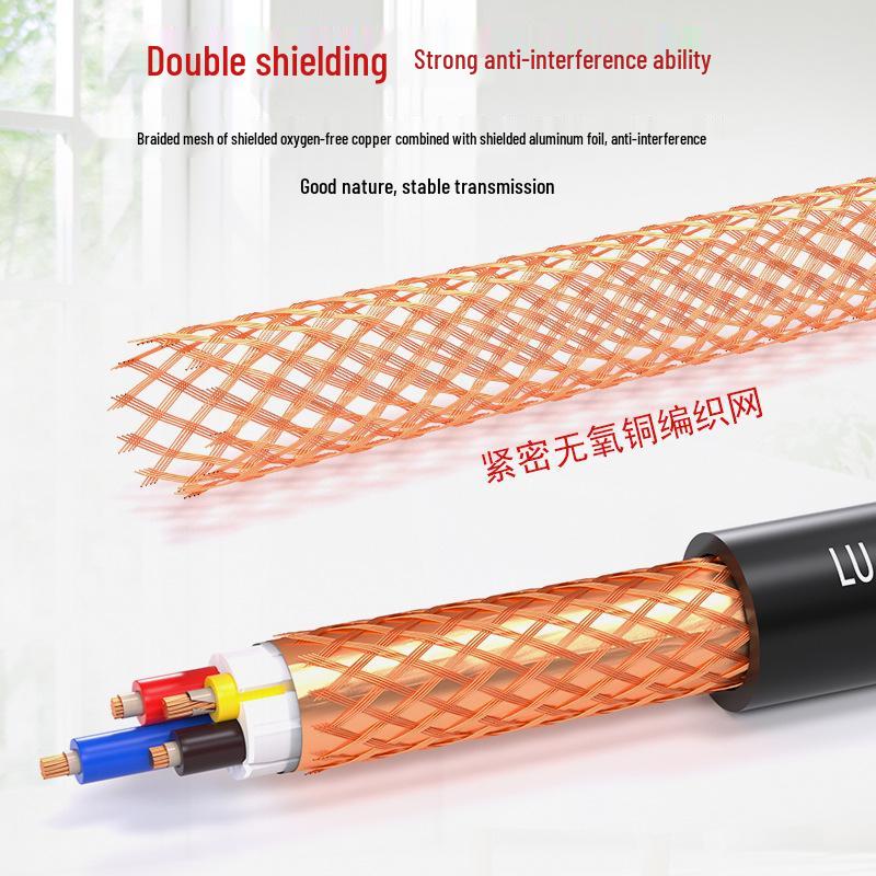Flame-Retardant Fire-Resistant Shielded Electrical Cable, 2-4 Core, 0.75 mm² Pure Copper