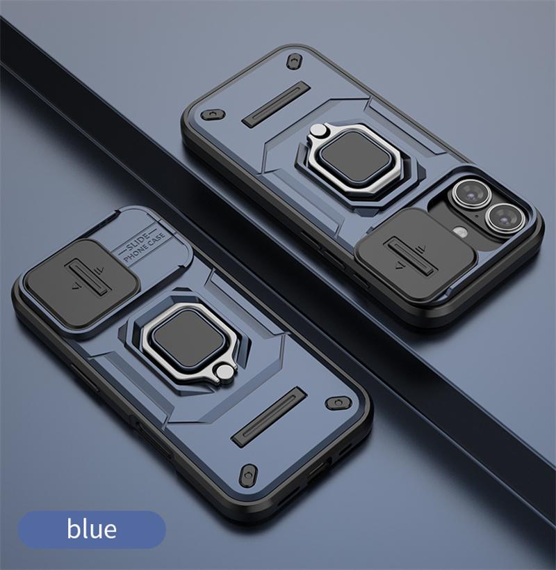 Роскошный деловой чехол-подставка для объектива камеры военного класса для iPhone 13 14 15 16 Pro Max Plus 16Pro 15Pro 13 бампер