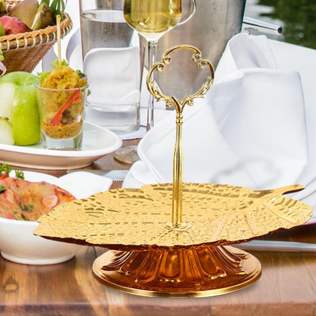 Европейский стиль 2-х уровневая золотая подставка для кексов статуя фруктовая конфета дисплей башня держатель для рождественского чаепития принадлежности для дома