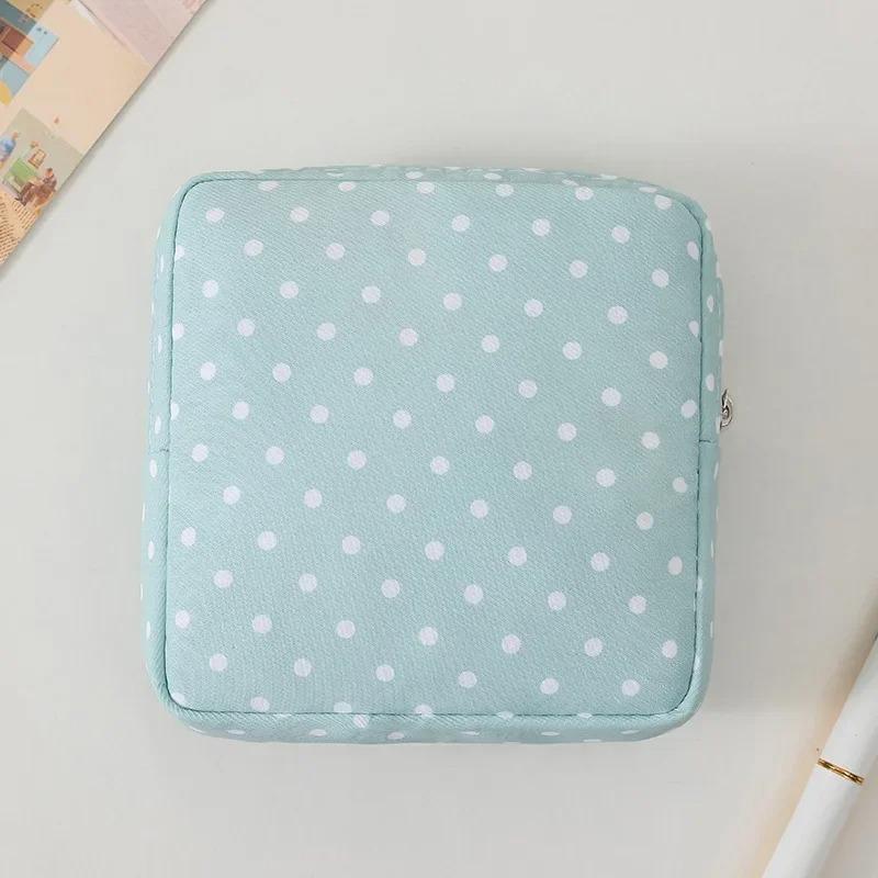 Женщины Девочки Kawaii Салфетка Гигиенические прокладки Сумка-органайзер Косметичка Сумки для тампонов Милые дорожные гаджеты Сумка для хранения помады