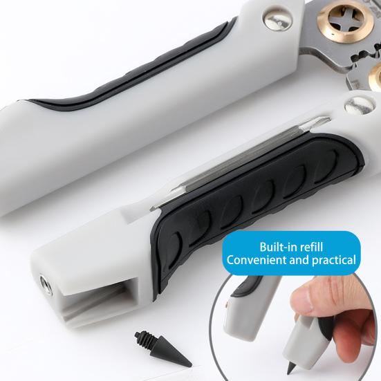 Wire Strippers Professional Electrician Pliers with Non-Slip Handle Electricity Measurement Function Portable Cable Scissors Wire Stripping Pliers