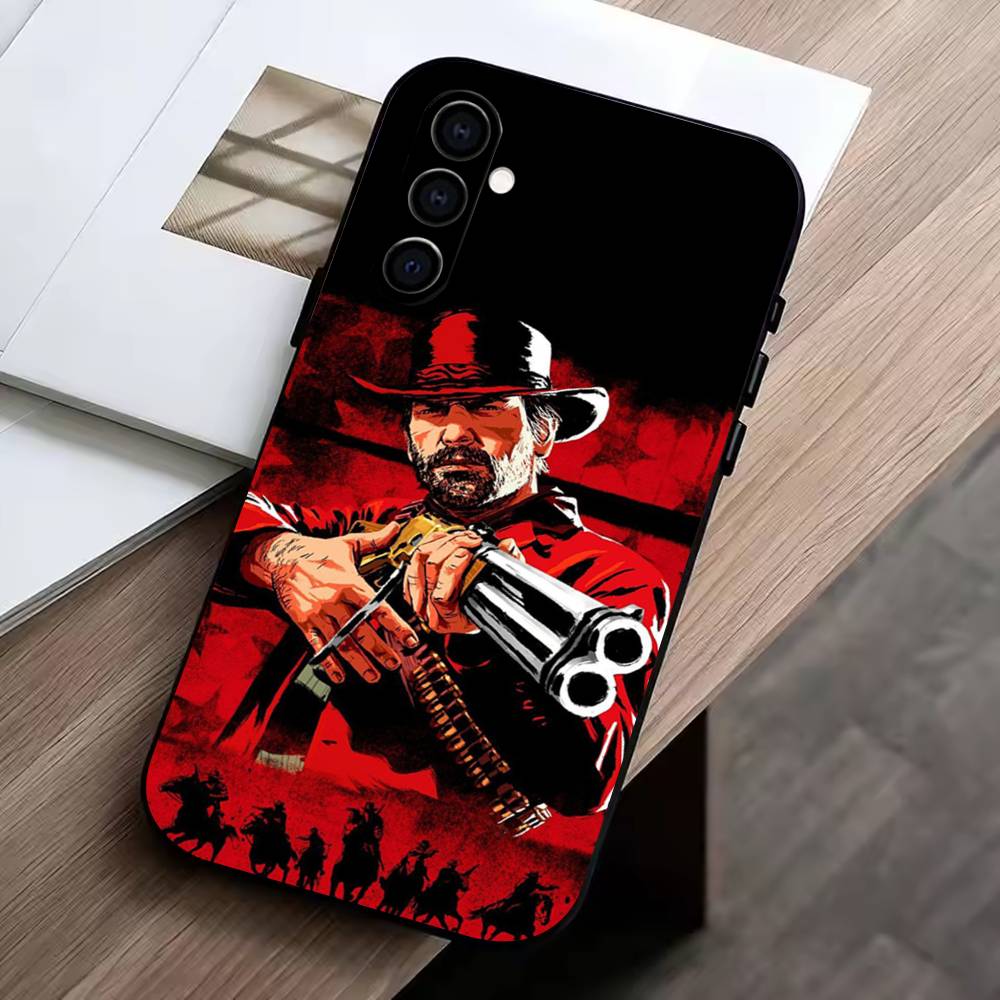 RDR2-Артур Морган Чехол для телефона для Samsung Galaxy A73, A72, A71, A70, A53, A52, A51, Мягкий силиконовый черный чехол