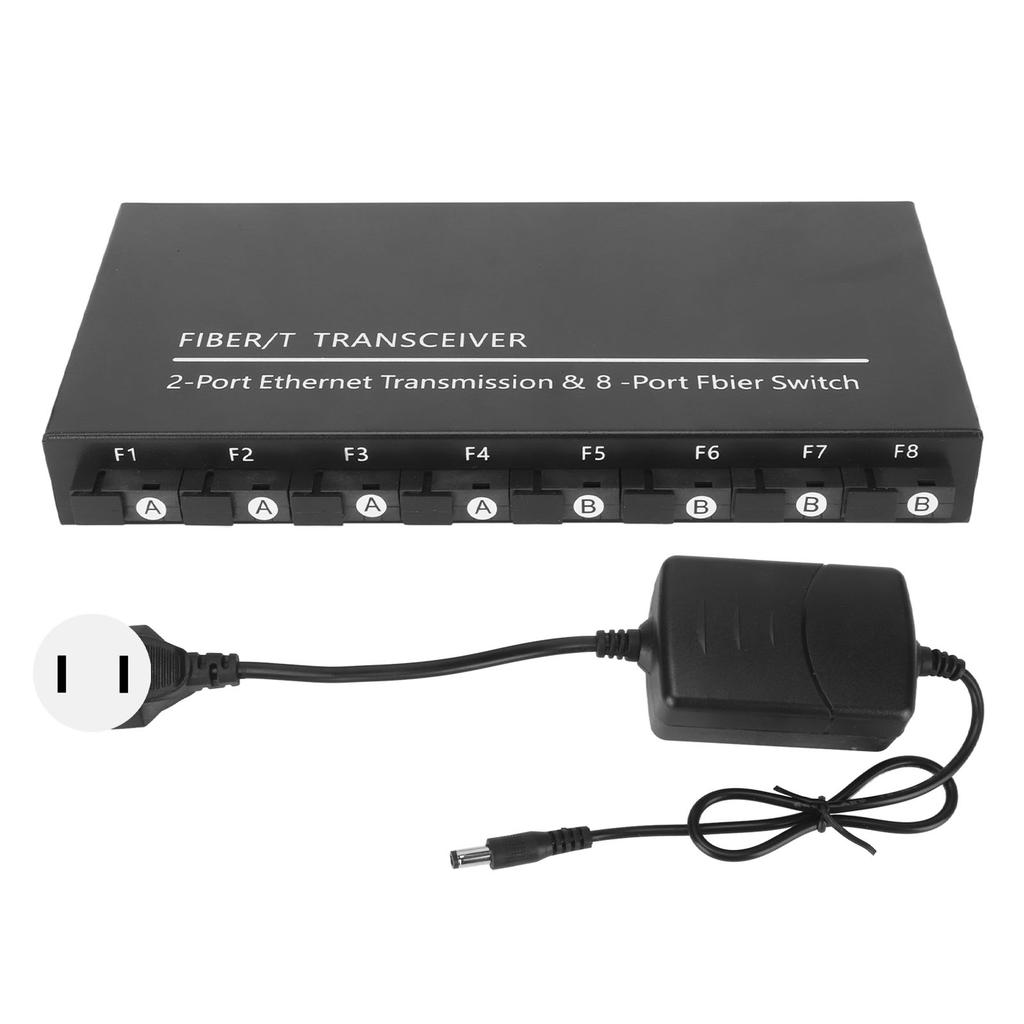 Gigabit Ethernet Switch 10 Ports 20KMSC Tx1310nm Rx1550nm LED Indicator Fiber Media Converter for