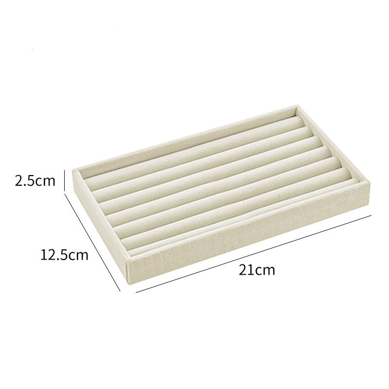 1 шт. Модный портативный бархатный органайзер для ювелирных изделий, поднос для колец, ожерелий, ящик для хранения, витрина для ювелирных изделий, ящик для хранения