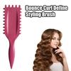 Bounce Curl Defining Hair Brush Soft Bristles Scalp Massage Women Girls Curly Hair Shaping Styling Detangling Comb Hairdressing Tool