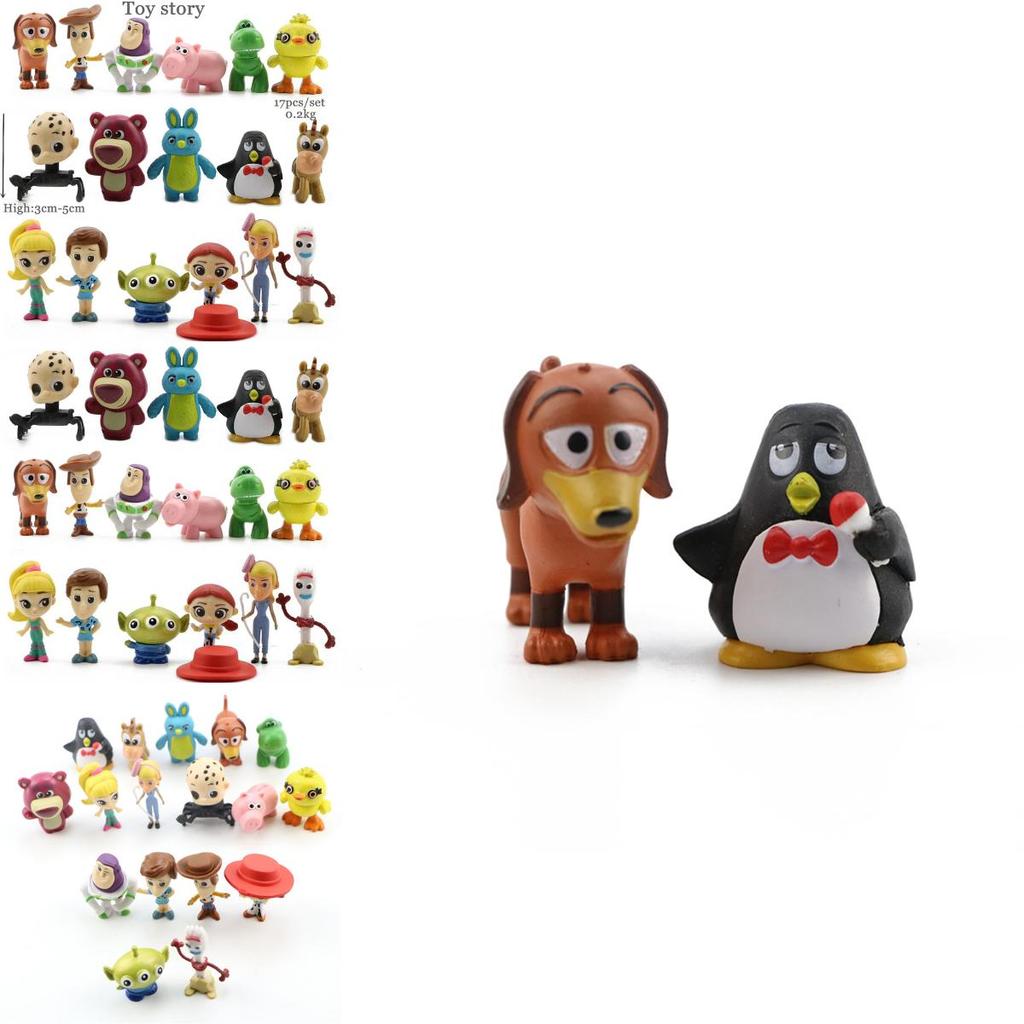 Toy Story 4 Fan-favorite Characters Mini Figures Set Of 17 For Decoration And Play