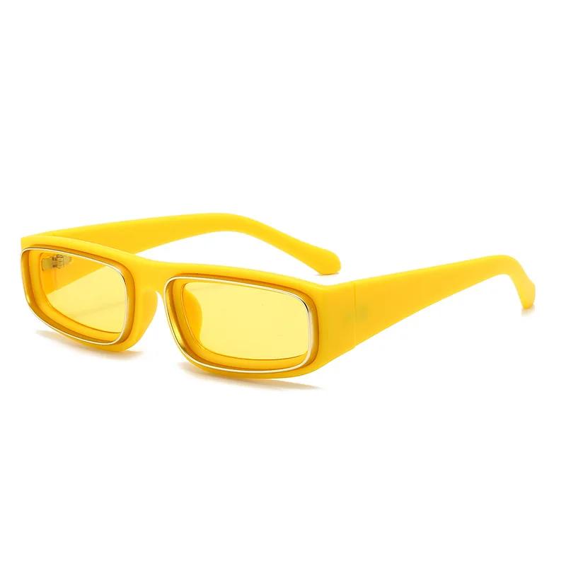 Модные Люксовые Мужские Солнцезащитные Очки Маленькие Прямоугольные Дизайнерские Квадратные Ретро UV400 Очки Модные Очки Для Мужчин