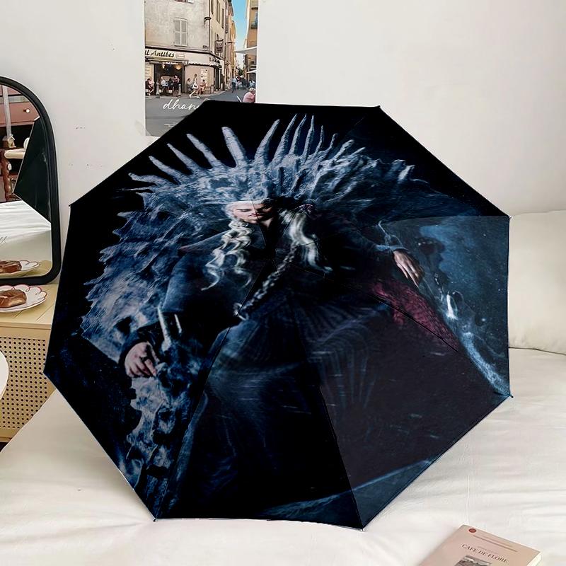 Thrones Dragon Fire And Blood Umbrella 8-Frame for Travel, camping, Casual Lightweight Portable Umbrella, Essential for every family Holidays Gift