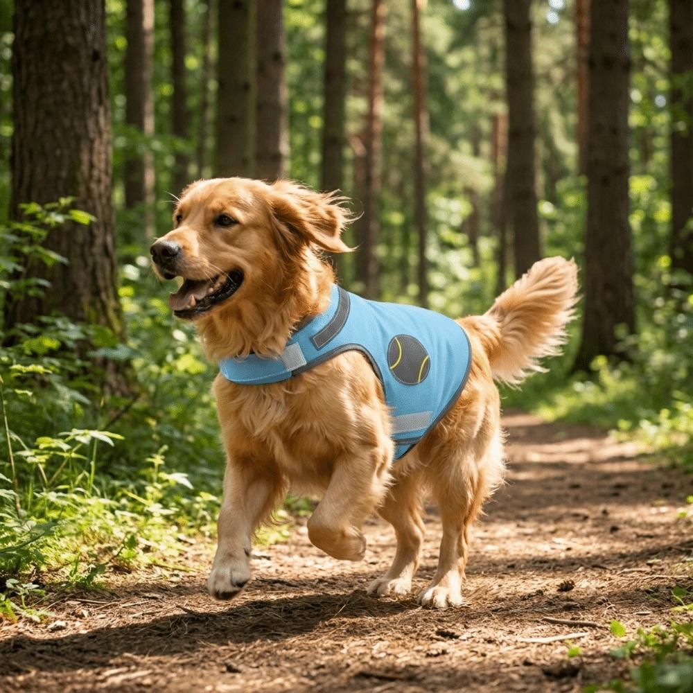 Breathable Mesh Dog Cooling Vest Reflective Summer Dog T-shirt Heatstroke Prevention