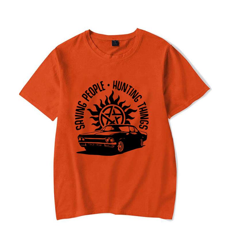 Забавная футболка с принтом «Сверхъестественное» женская мужская повседневная футболка с личностью унисекс летняя футболка с надписью топы