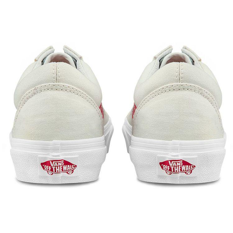 Vans Кеды для скейтбординга Old Skool Низкие Унисекс Белый Красный VN0A3WKT4PE