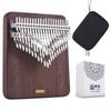 LingTing Chromatic Kalimba Thumb Piano 42 Keys New Version Walnut Tree Beginner Kalimba Instrument Listen To the Moon LT-K42W (K42W)