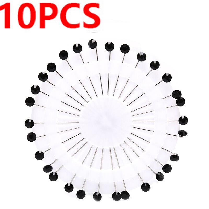 10pcs/set Zircon Brooch Fashion Elegant Women Scarf Safety Long Pins DIY Clothing Decoration Handmade Jewelry Accessories