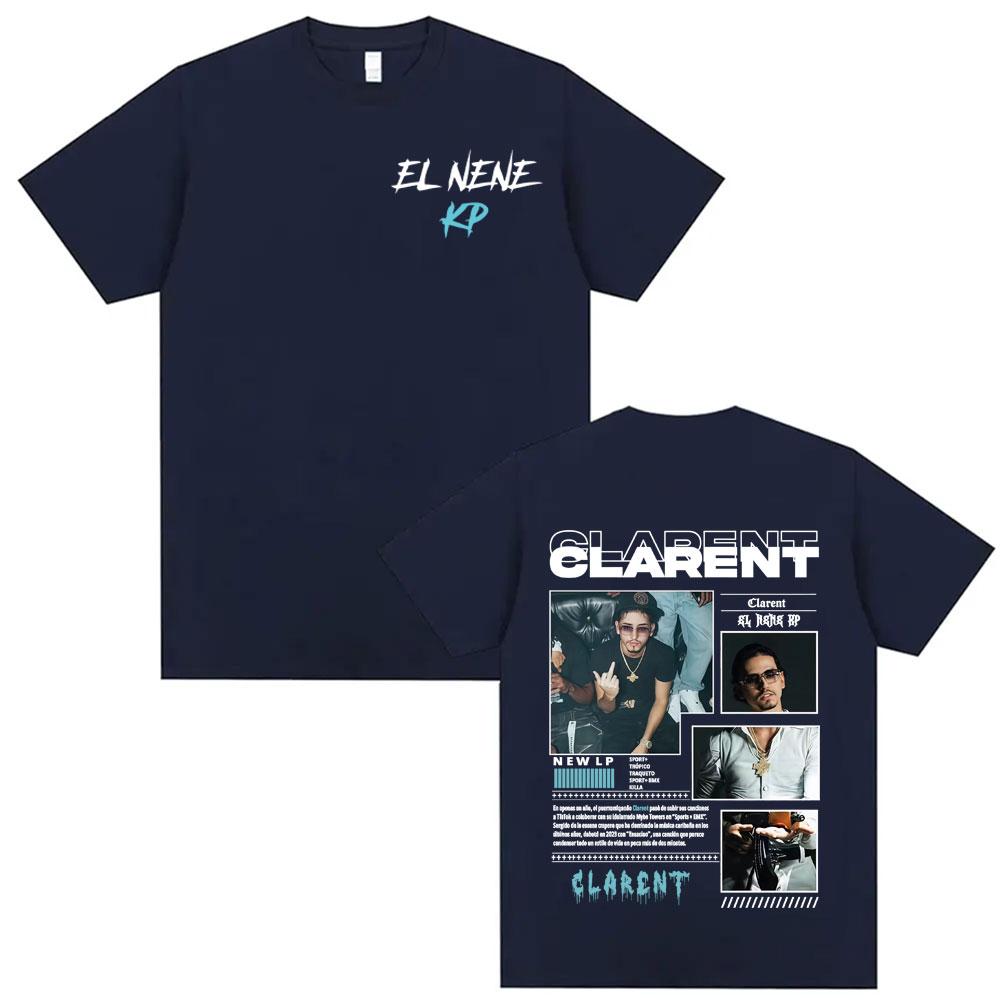 Rapper CLARENT Album 2026 Tour Graphics T Shirt Mens Clothing Hip Hop Retro Trending Tshirts Unisex Short Sleeve Tshirt