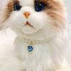 Pet Necklace Love Heart Fake Crystal Shiny Faux Pearls Adjustable Elegant Universal Cat Small Dog Puppy Collar Jewelry Pet Supplies