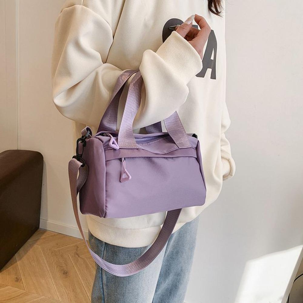 Korea Style Adjustable Strap Nyl Crossbody Bag Large Capacity Multi Pocket Small Gym Bags Canvas Waterproof Tote Bag Travel