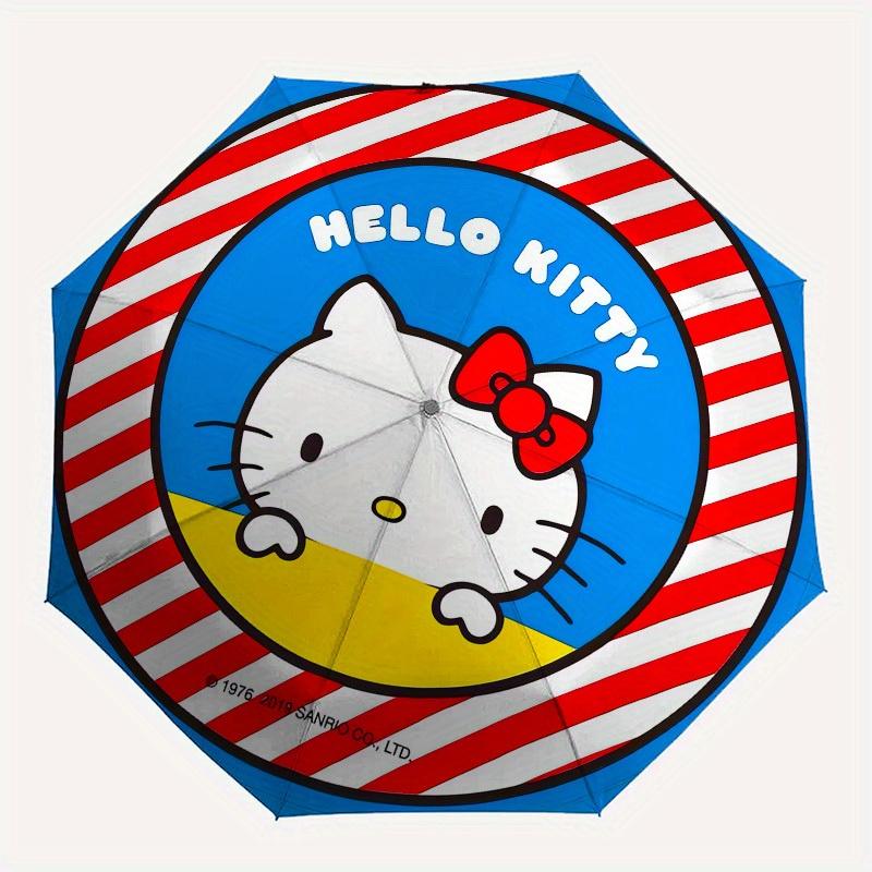 1pc Hello Kitty Plate Umbrella with Plastic Handle,Suitable for All Seasons Home Travel Outdoor UmbrellaSanlio111