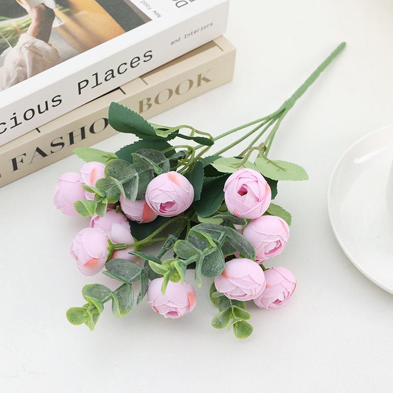 Rose Bud Simulation Flower Wedding Decoration Home Living Room Flower Decoration