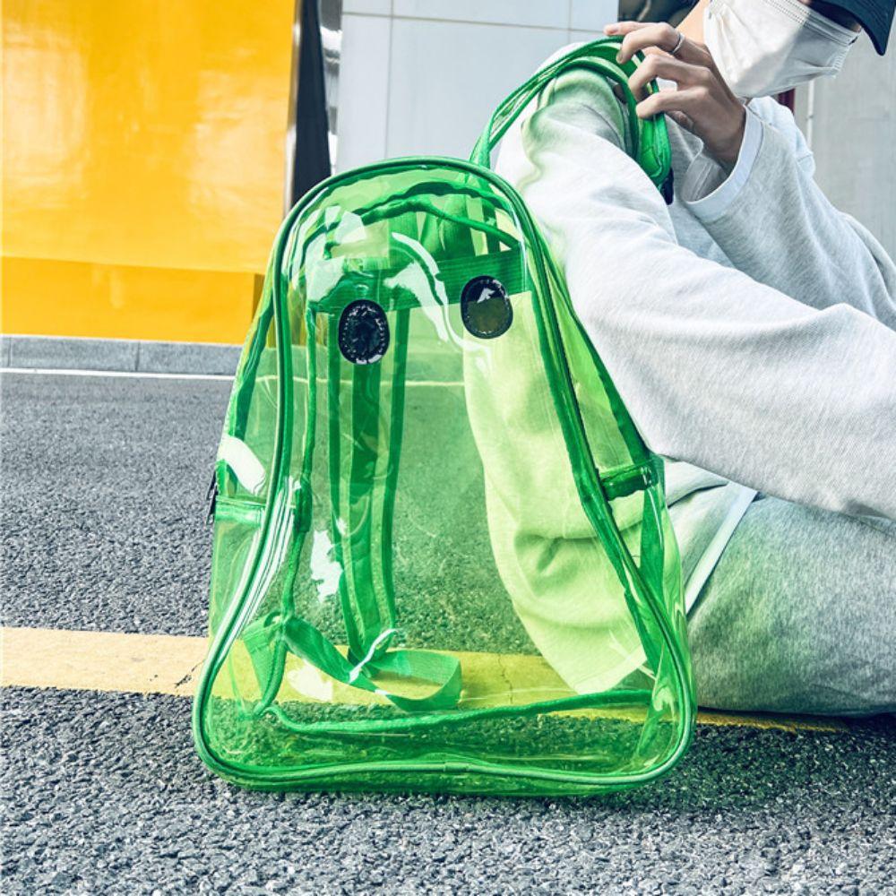 Candy Color Halloween Ghost Clear Backpack Dots Teenagers Ghost Shoulder Bag Students