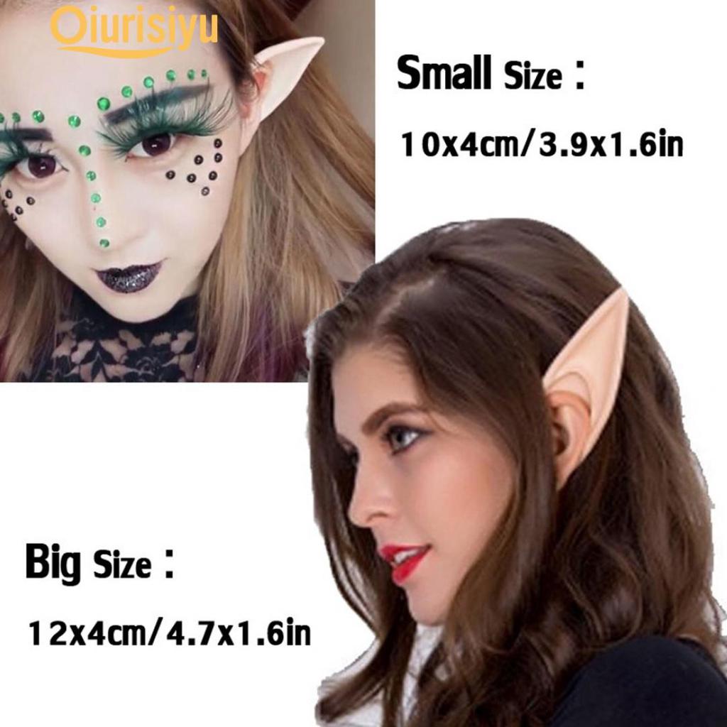 Хэллоуин Светящиеся в темноте Костюм Эльфа Косплей Аниме Накладные Уши Эльфа Реквизит Костюм Феи