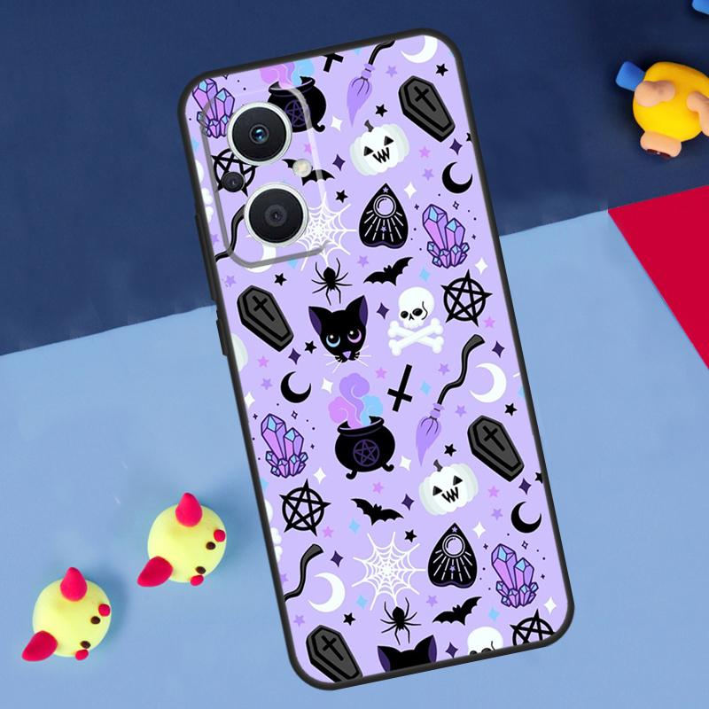 Девочковый Пастельный Ведьма Гот Для OPPO Reno 14 13 12 11 10 Pro 11F 12F 13F 14F 7 8 Lite 8T OPPO Find X9 X5 X6 X8 Pro Чехол