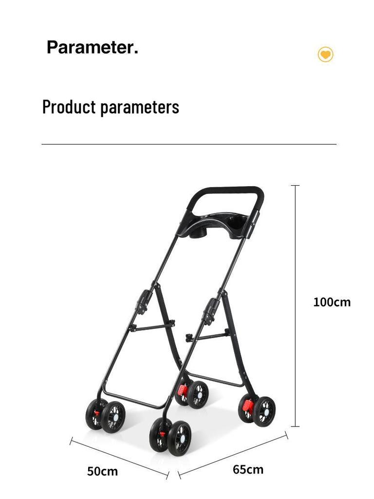Высококлассная складная коляска для питомцев для корги, кошек и маленьких собак - Легкая, многофункциональная, с ручным управлением.