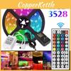 Rgb 5/10m Waterproof 3528 Smd 300/600 Led Flexible Light Strip With Remote Control**