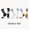 3 Pairs of Men's Spring and Autumn New Basketball Sports Thickened Breathable High Socks