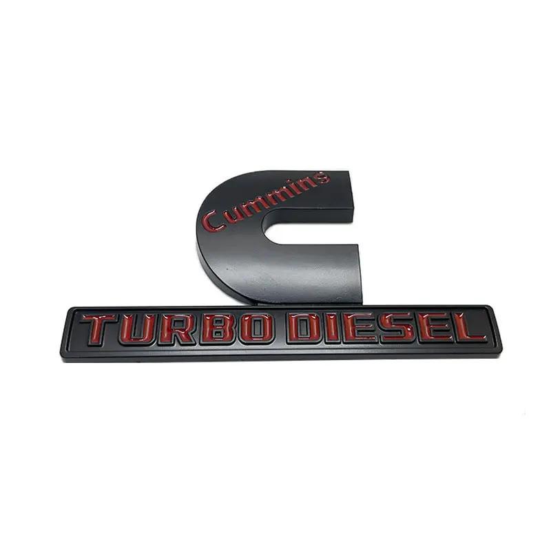 Автомобильные наклейки с логотипом CUMMINS TURBO DIESEL для пикапа Dodge RAM 1500 2500, аксессуары для тюнинга, декоративные наклейки на боковую часть кузова
