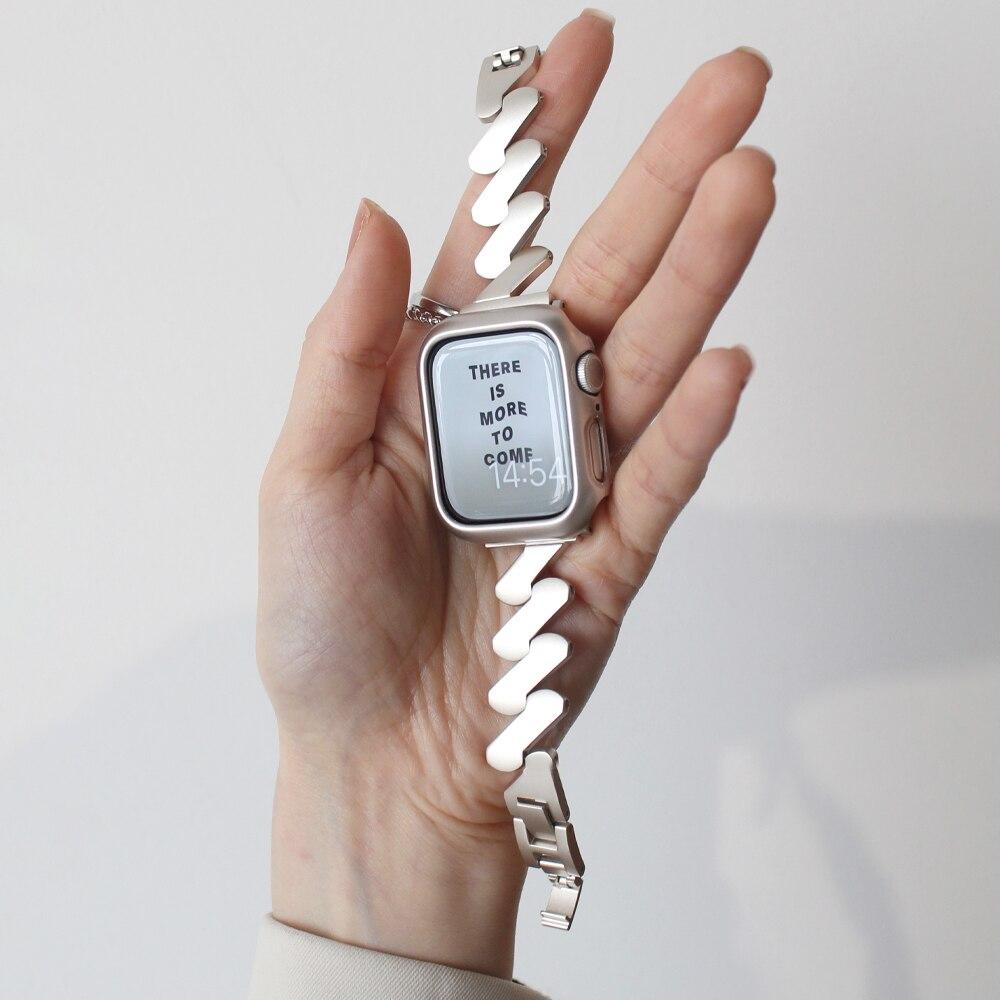 Браслет из нержавеющей стали для Apple Watch Ultra 2 49 мм Ремешок для iWatch Series 10 9 8 7 46 мм 42 мм 41 мм 45 мм 6 5 4 SE 38 40 42 44 ММ ремешок для часов