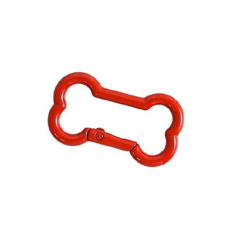 Брелок-брелок из цинкового сплава в форме кости Декорация Пружинный замок Доступен в 6 игривых цветовых вариантах