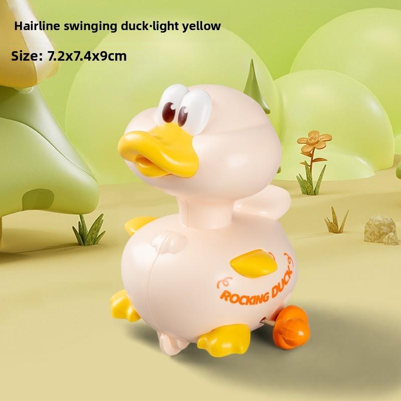 Toy Mechanical Swinging Duck Toddlers Learning Development Material Plastic