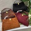 Tote Suede Pot Sticker Bag New Shoulder Messenger Bag Matte Leather Suede Handbag