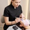 Тонкая УФ-пинцет-лампа: Быстросохнущая светодиодная лента для красоты ресниц, с фиолетовым светом и ножной педалью для отверждения при наращивании ресниц