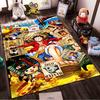 One Piece Characters Pirate Wanted Design Non-slip rug suitable for living room and bedroom sofas