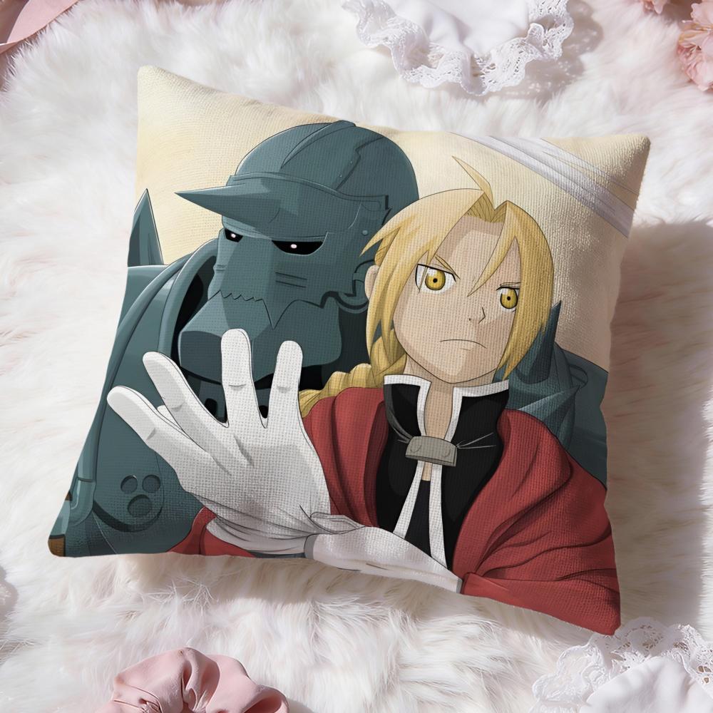 F-FULLMETAL ALCHEMIST Наволочка Премиум Комфорт Двусторонняя Подушка - Дизайн Два в Одном для Любой Комнаты и Салона Автомобиля