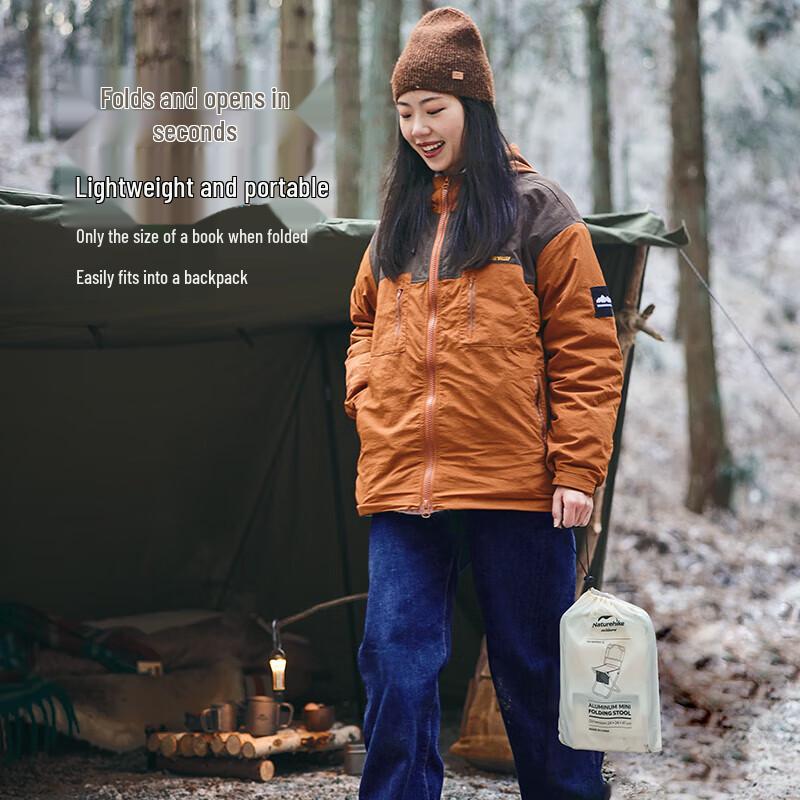 Naturehike L03 Folding Backrest Hiking Stool
