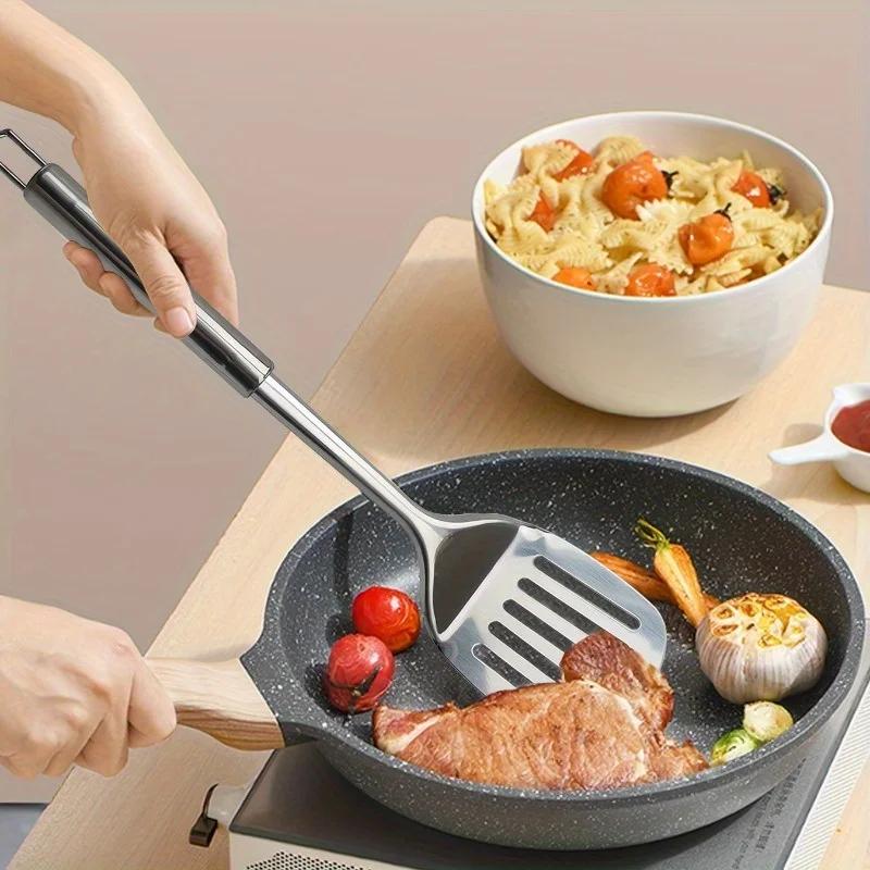 1 шт. Нержавеющая сталь прорезная лопатка кухонная лопатка для жарки стейка бургера сливочного масла
